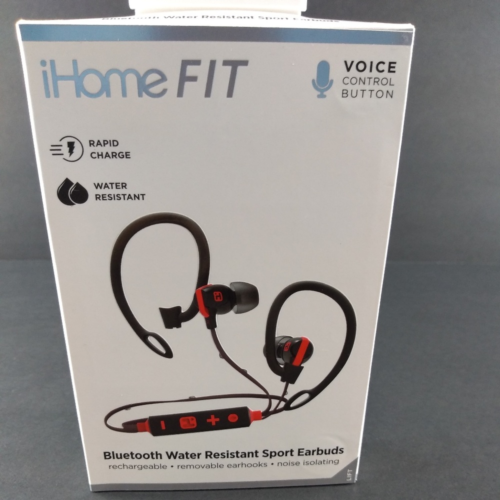 iHome Fit Bluetooth Water Resistant. NEW